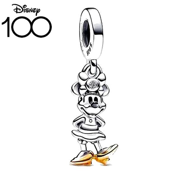 Sterling Silver Minnie Mouse Charm For Charm Bracelet - Picture 1 of 1